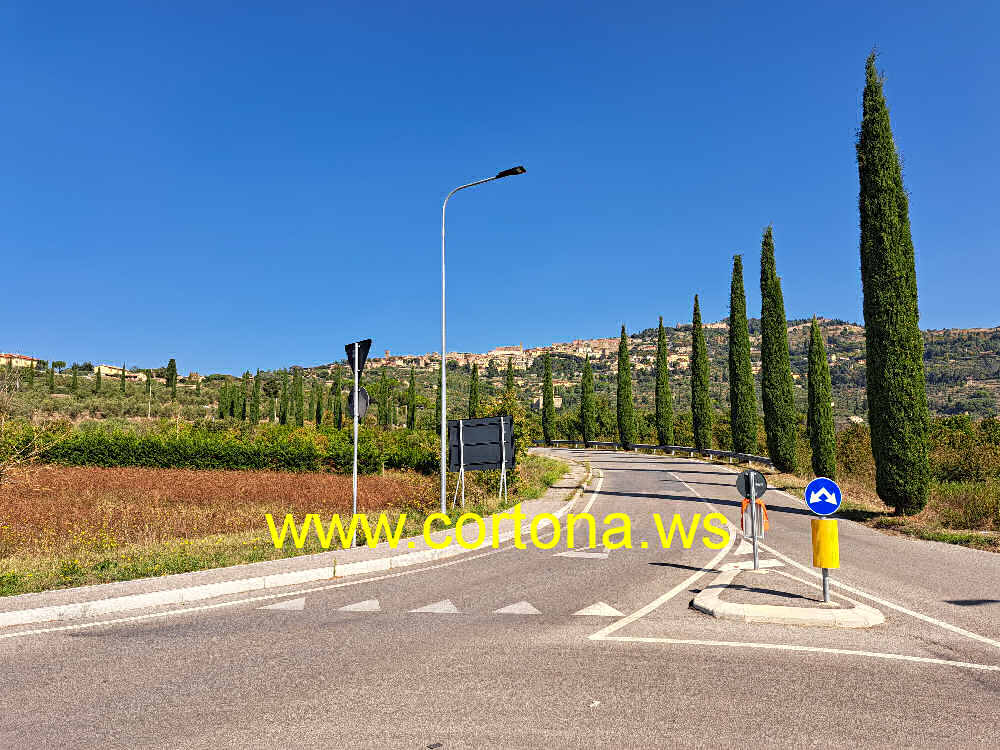 arrivo a Cortona