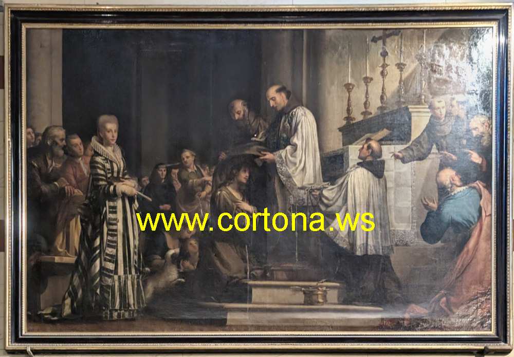 Margherita veste l'abito del Terzo Ordine Francescano di Sante Pacini